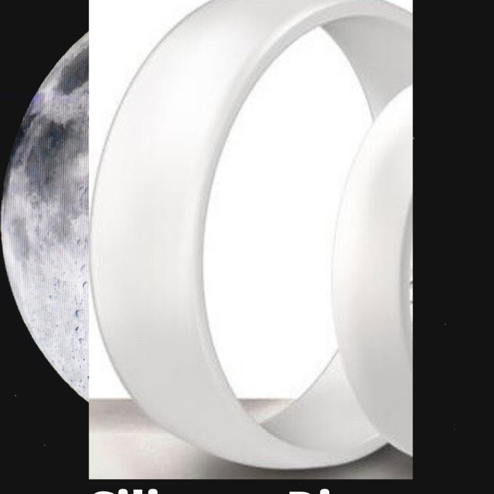 Silicone Wedding Rings For Women- PEARL WHITE